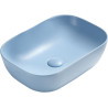 Mexen Rita lavabo sobre encimera 45 x 32 cm, azul mate - 21084549