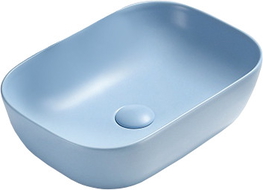 Mexen Rita countertop washbasin 45 x 32 cm, blue matte - 21084549