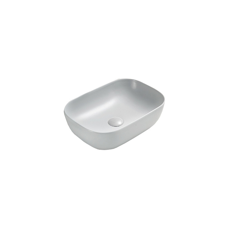 Mexen Rita lavabo sobre encimera 45 x 32 cm, platino mate - 21084563