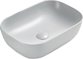 Mexen Rita umivalnik nadpultni 45 x 32 cm, platinasta mat - 21084563