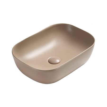 Mexen Rita countertop washbasin 45 x 32 cm, matte cappuccino - 21084564