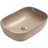 Mexen Rita Aufsatzwaschbecken 45 x 32 cm, Cappuccino matt - 21084564