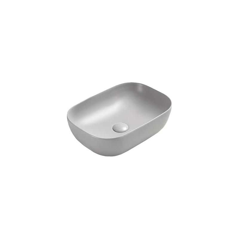 Mexen Rita opzetwastafel 45 x 32 cm, mat grijs - 21084567