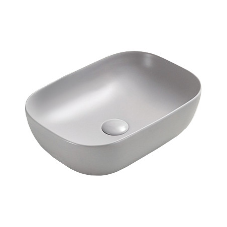 Mexen Rita lavabo sobre encimera 45 x 32 cm, gris mate - 21084567