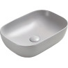 Mexen Rita lavabo sobre encimera 45 x 32 cm, gris mate - 21084567