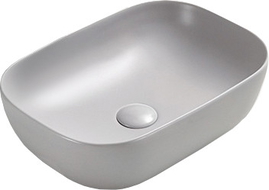 Mexen Rita lavabo da appoggio 45 x 32 cm, grigio opaco - 21084567