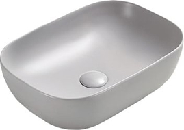 Mexen Rita lavatório de bancada 45 x 32 cm, cinzento mate - 21084567