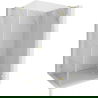 Mexen Lunar L δεξιά ανοιγόμενη καμπίνα ντους 70 x 90 cm, διαφανής, βουρτσισμένο