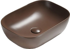 Mexen Rita lavabo à poser 45 x 32 cm, brun mat - 21084568