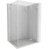 Mexen Lunar L cabine de douche pivotante droite 85 x 90 cm, transparent, or brossé - 834L-085-090-55-00-P