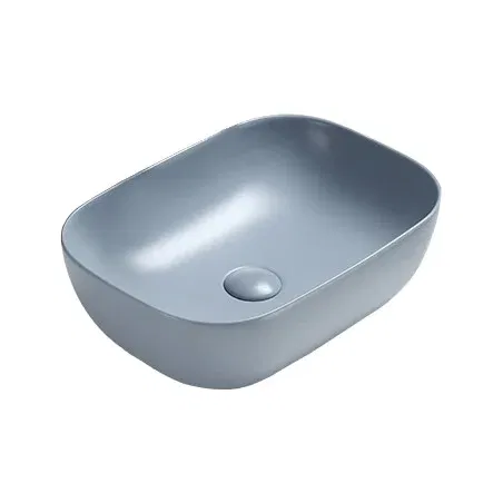 Mexen Rita lavabo à poser 45 x 32 cm, gris-bleu mat - 21084569