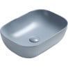 Mexen Rita countertop washbasin 45 x 32 cm, gray-blue matte - 21084569