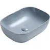 Mexen Rita lavabo à poser 45 x 32 cm, gris-bleu mat - 21084569