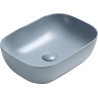 Mexen Rita opbouwwastafel 45 x 32 cm, grijs-blauw mat - 21084569