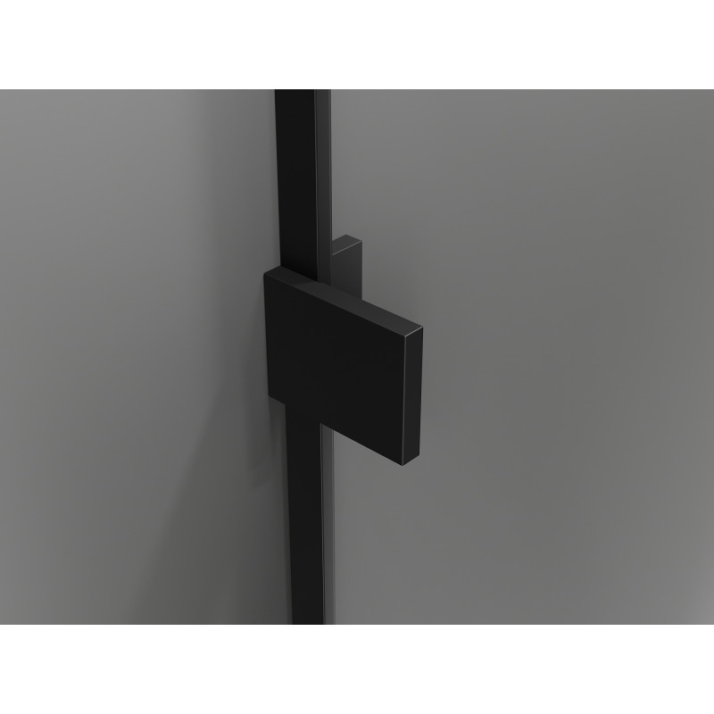 Mexen Lunar L δεξιά ανοιγόμενη καμπίνα ντους 75 x 80 cm, διάφανη, μαύρη