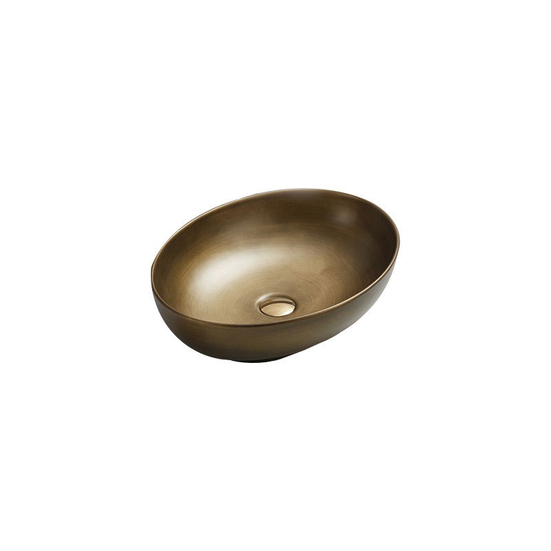 Mexen Iko lavabo à poser 52 x 39 cm, vieil or - 22245253