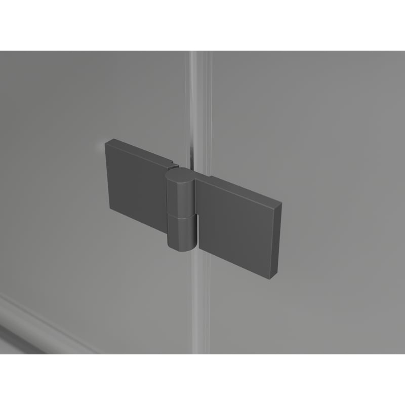 Mexen Lunar L kabina prysznicowa uchylna prawa 70 x 80 cm, transparent, gun metal - 834L-070-080-95-00-P