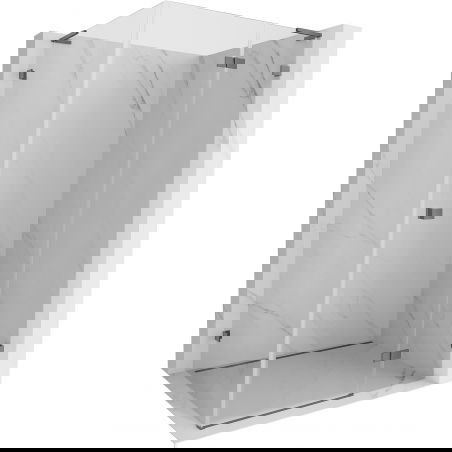 Mexen Lunar L doccia cabina battente destra 85 x 90 cm, trasparente, gun metal - 834L-085-090-95-00-P