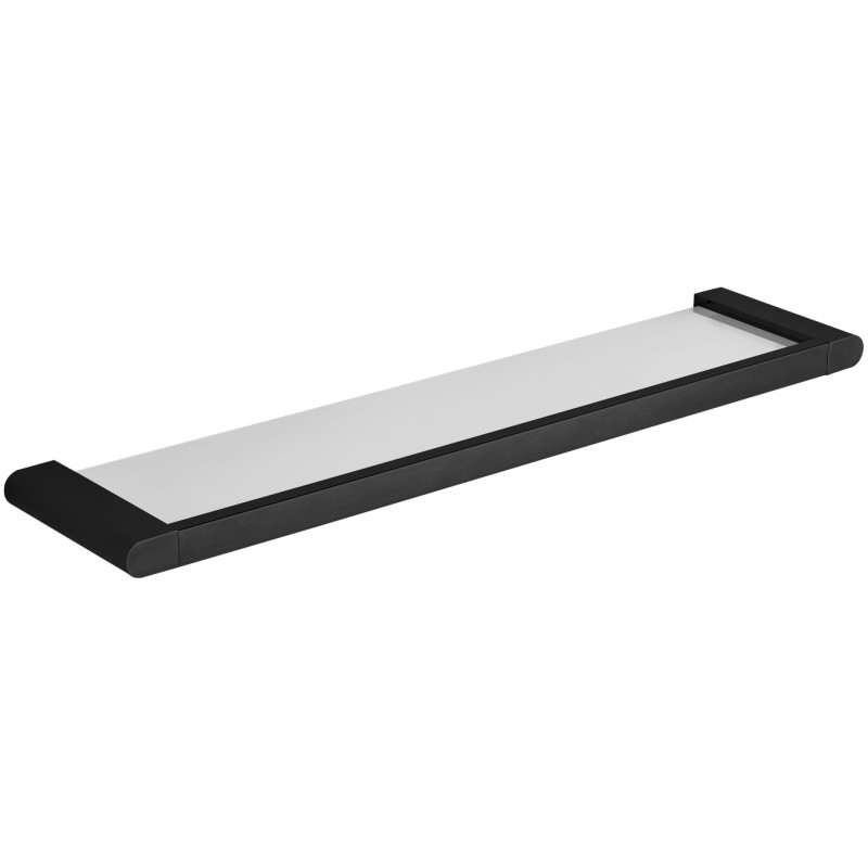 Mexen Adox wisząca półka szklana, czarna - 7018237-70