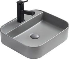 Mexen Sofia countertop washbasin 50 x 40 cm, light gray matte - 22155061