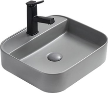 Mexen Sofia countertop washbasin 50 x 40 cm, light grey matte - 22155061