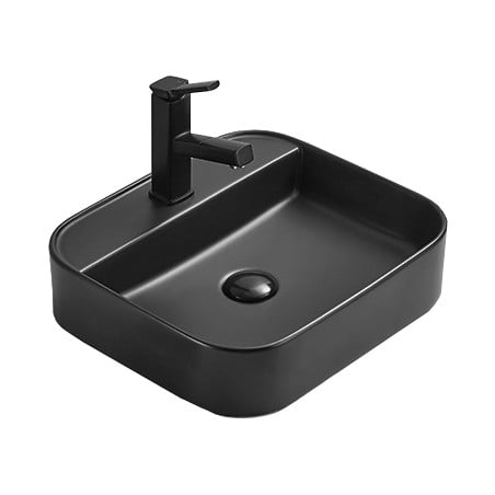 Mexen Sofia Aufsatzwaschbecken 45 x 40 cm, schwarz matt - 22154585
