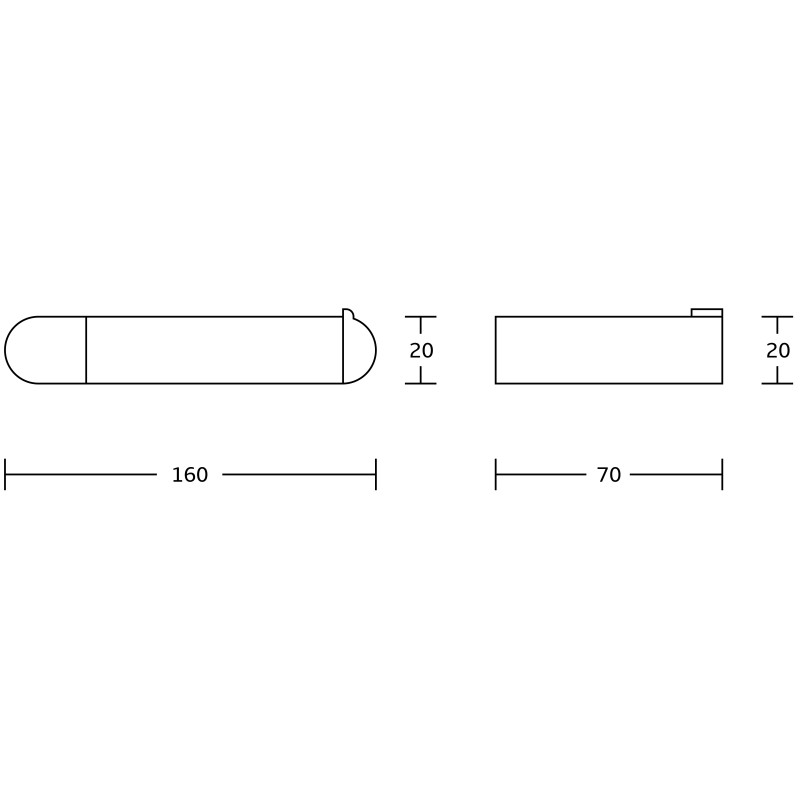Mexen Adox Pabeierrollehalter, gëllen - 7018233-50