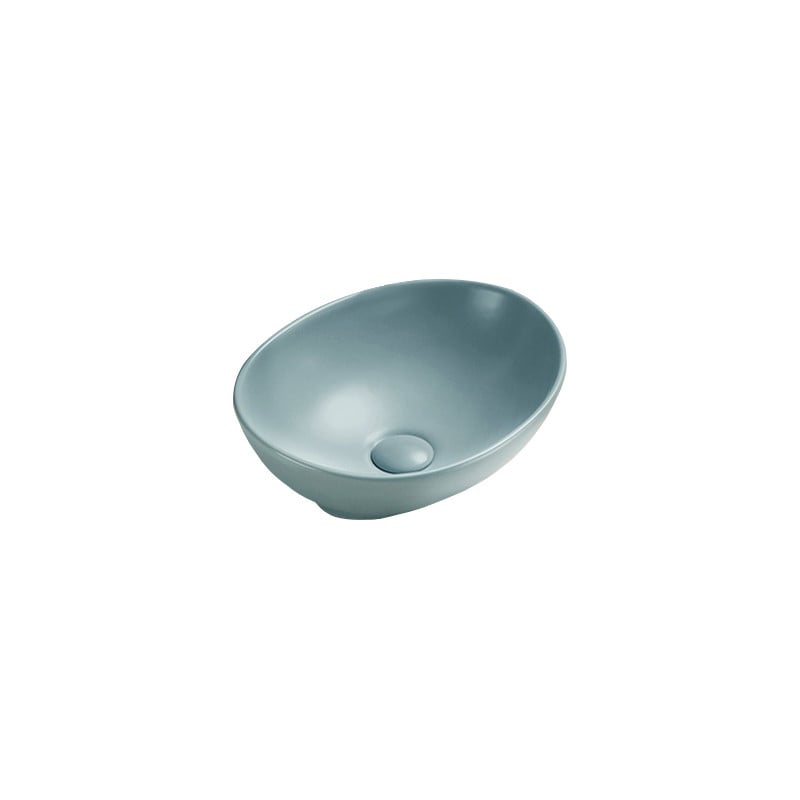 Mexen Elza lavabo à poser 40 x 33 cm, vert clair mat - 21014048