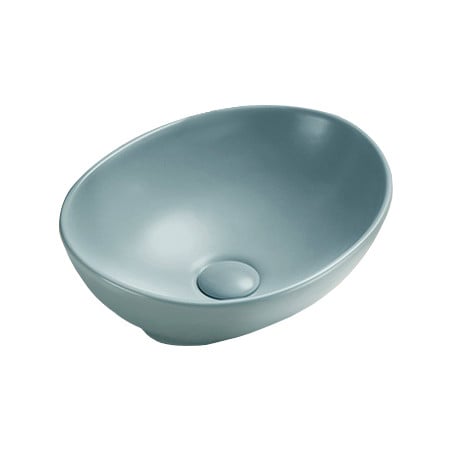 Mexen Elza lavabo à poser 40 x 33 cm, vert clair mat - 21014048