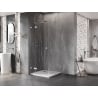 Mexen Lunar T kabina prysznicowa uchylna lewa 90 x 90 cm, transparent, chrom - 834T-090-090-01-00-L