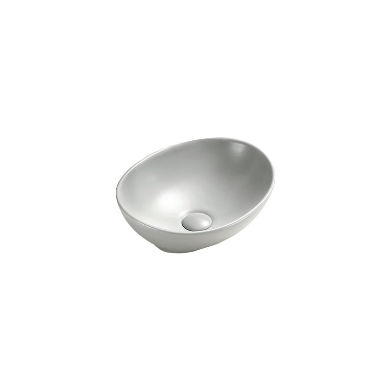 Mexen Elza lavabo d'appoggio 40 x 33 cm, platino opaco - 21014063