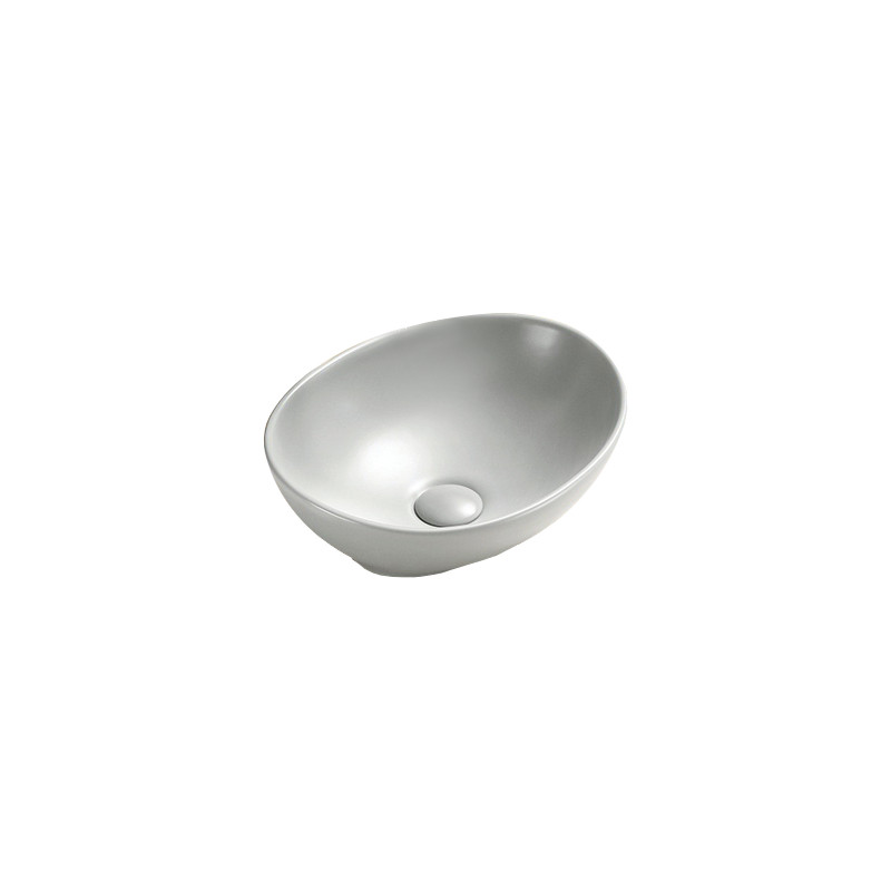 Mexen Elza opbouw wastafel 40 x 33 cm, platina mat - 21014063