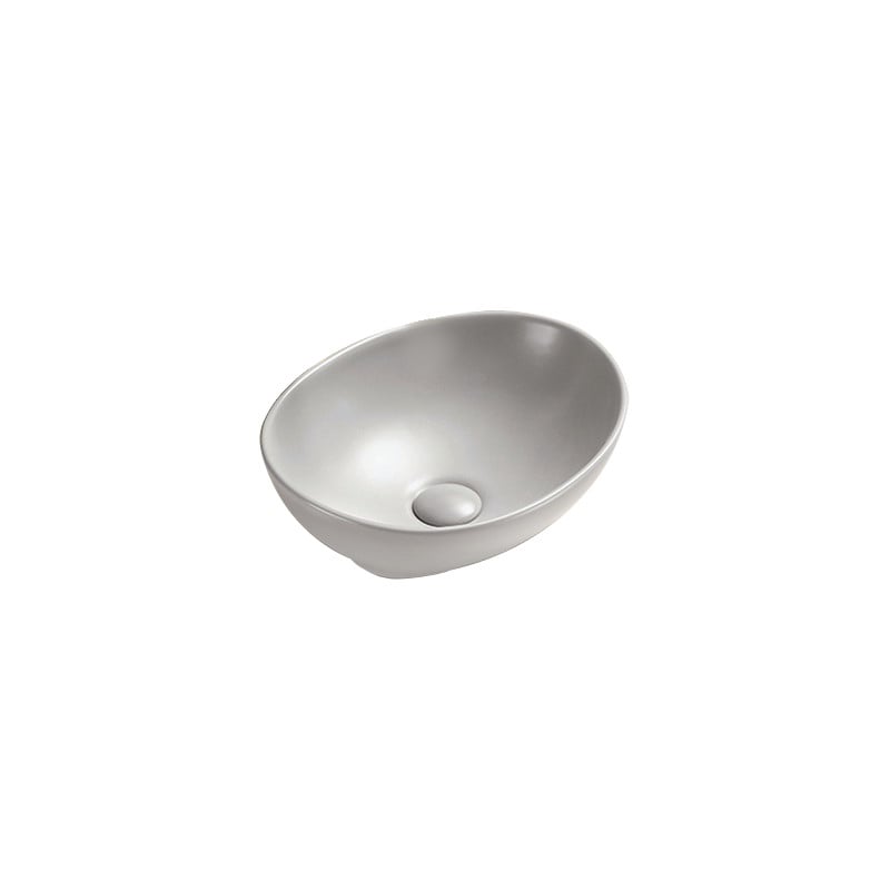 Mexen Elza lavabo da appoggio 40 x 33 cm, grigio opaco - 21014067