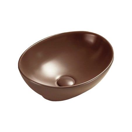 Mexen Elza countertop sink 40 x 33 cm, matte brown - 21014068