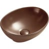 Mexen Elza Opzetwastafel 40 x 33 cm, bruin mat - 21014068