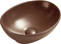 Mexen Elza lauapealne kraanikauss 40 x 33 cm, pruun matt - 21014068