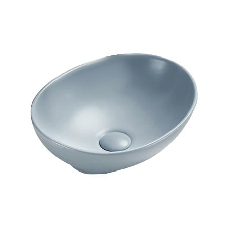 Mexen Elza lavabo à poser 40 x 33 cm, gris-bleu mat - 21014069