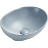 Mexen Elza lavabo da appoggio 40 x 33 cm, grigio-blu opaco - 21014069