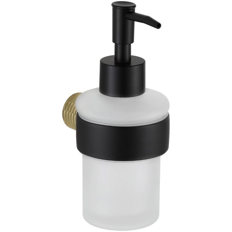 Mexen Base dispenser per sapone, nero/oro - 70882388-57