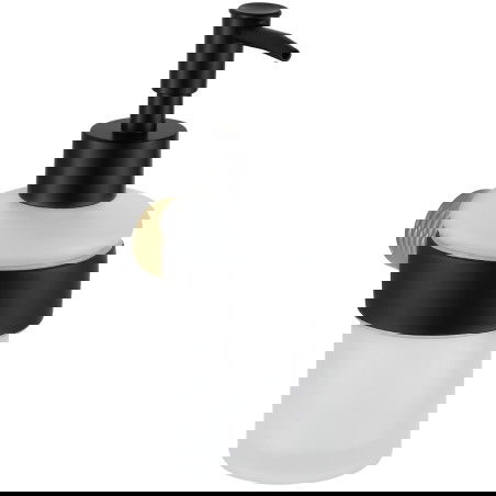 Mexen Base dispensador de jabón, negro/oro - 70882388-57