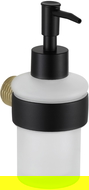 Mexen Base dispenser de sabão, preto/ouro - 70882388-57