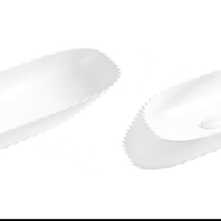 Mexen Rita countertop washbasin 45 x 32 cm, matte white - 21084501