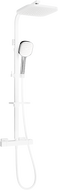 Mexen CQ33 utanpåliggande duschset med duschmunstycke och termostatblandare, vit/krom - 772503395-21
