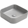 Mexen Vena above-counter washbasin 37 x 37 cm, light gray matte - 22193761