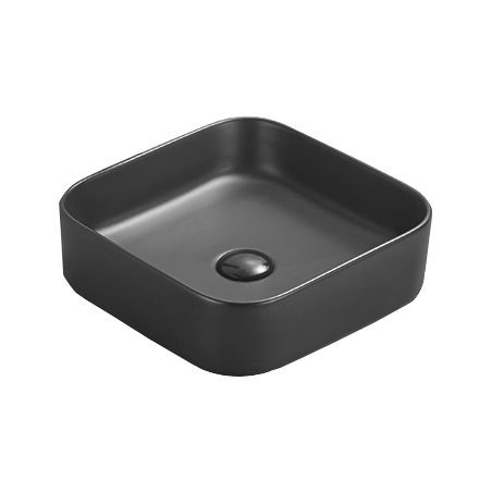 Mexen Vena lavatório de bancada 37 x 37 cm, preto mate - 22193785