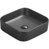 Mexen Vena lavabo sobre encimera 37 x 37 cm, negro mate - 22193785