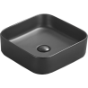 Mexen Vena lavatório de bancada 37 x 37 cm, preto mate - 22193785