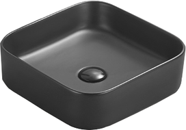Mexen Vena lavabo da appoggio 37 x 37 cm, nero opaco - 22193785