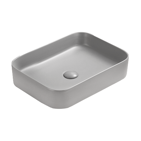 Mexen Vena countertop washbasin 50 x 37 cm, light gray matte - 22195061