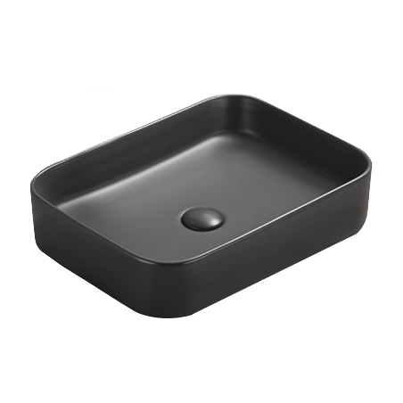 Mexen Vena opbouw wastafel 50 x 37 cm, zwart mat - 22195085